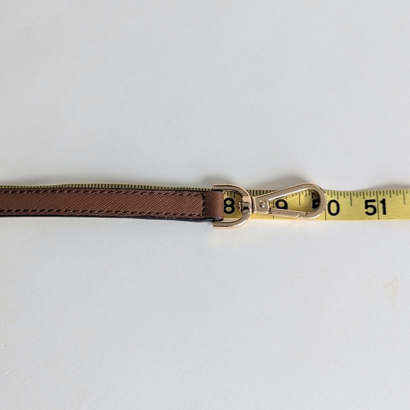 Michael Kors Ciara Medium Logo Printed Coated Canvas Leather Satchel Cream Brown - Picture 14 of 15